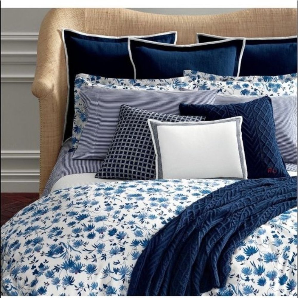 Ralph Lauren Adelaide Floral Sateen Duvet Cover, Full/Queen